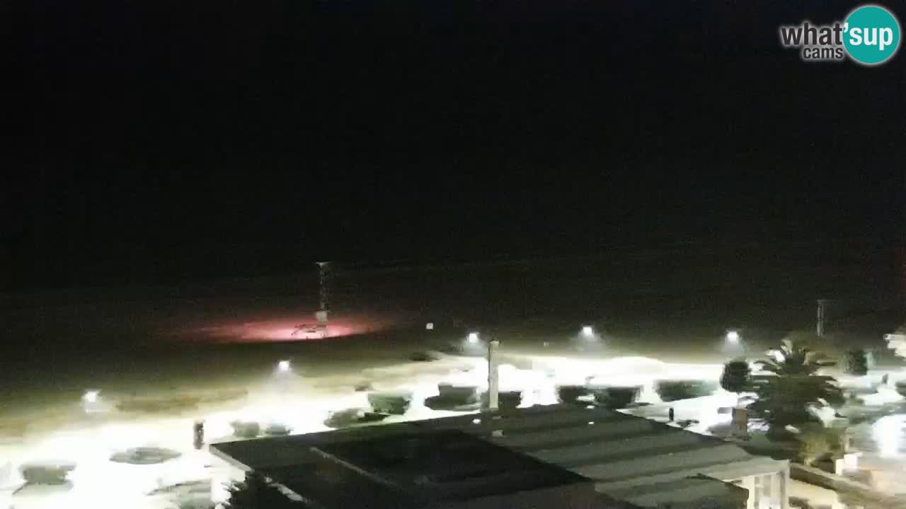 La spiaggia di Bibione webcam live e piazzale Zenit