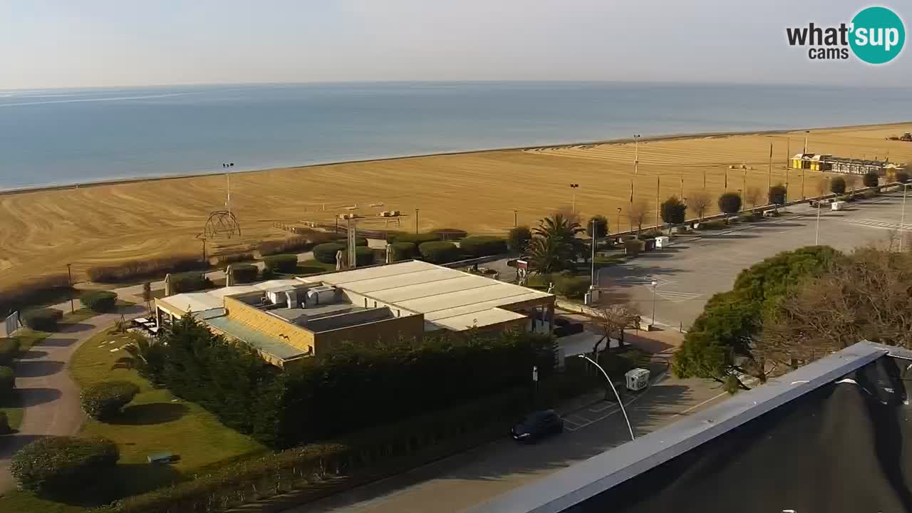 La spiaggia di Bibione webcam live e piazzale Zenit