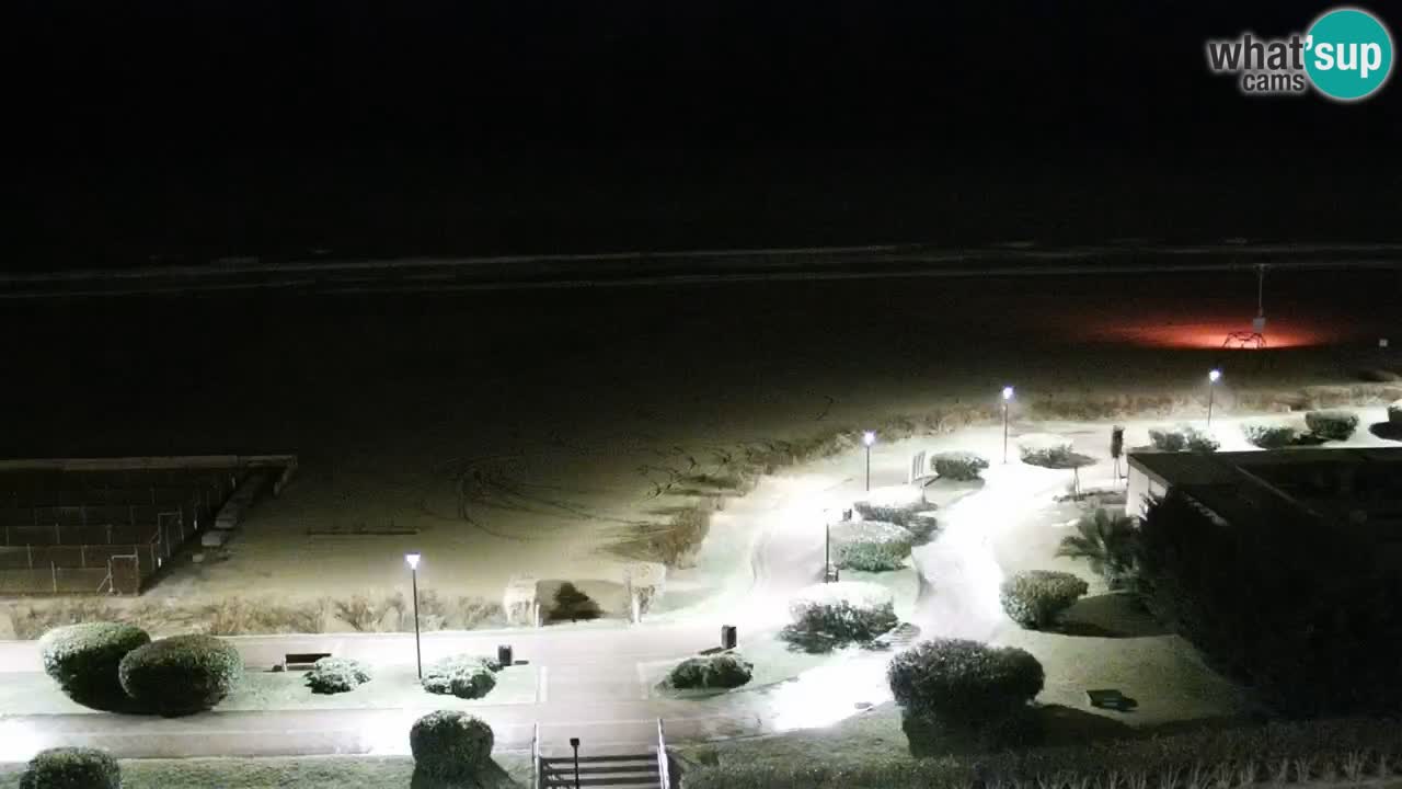 La spiaggia di Bibione webcam live e piazzale Zenit