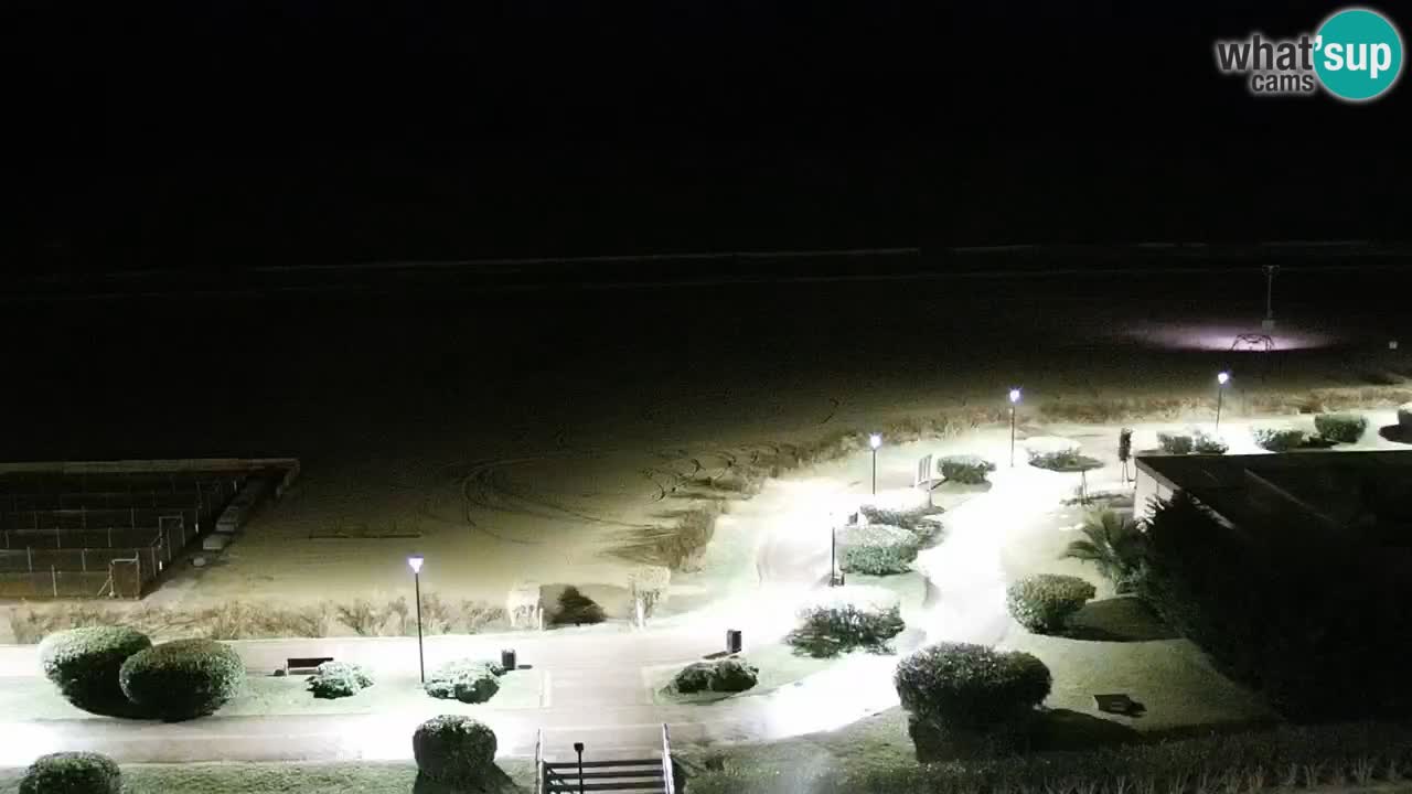 La spiaggia di Bibione webcam live e piazzale Zenit