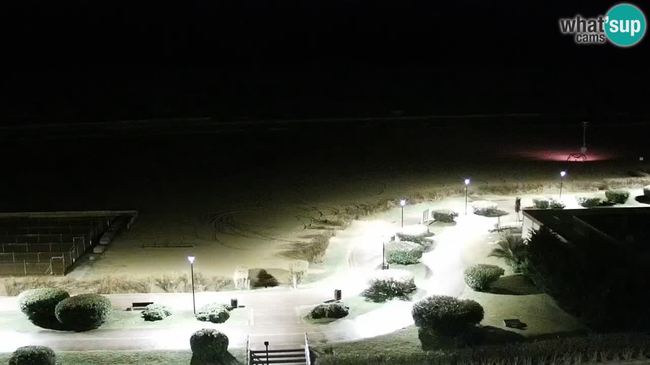 La spiaggia di Bibione webcam live e piazzale Zenit