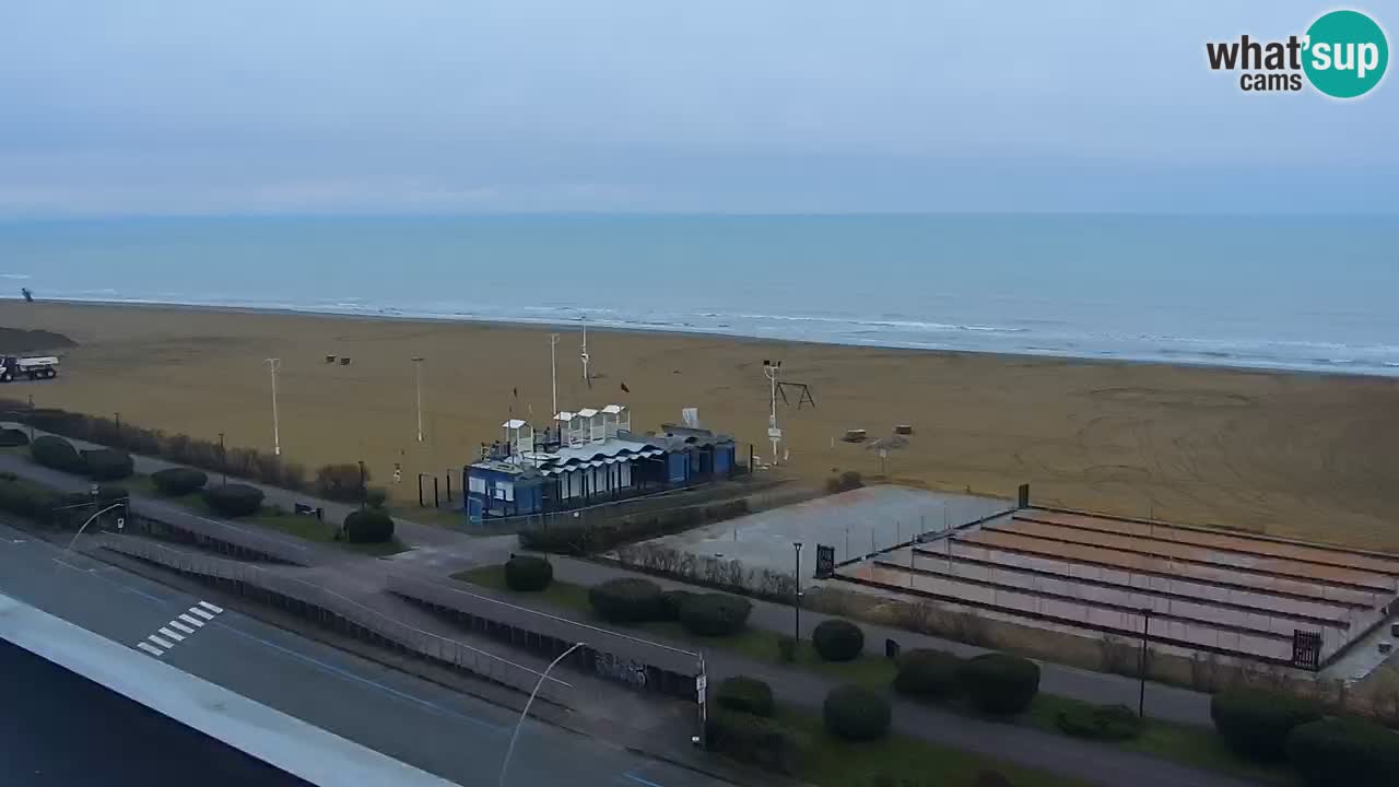 The beach of Bibione webcam – Italy