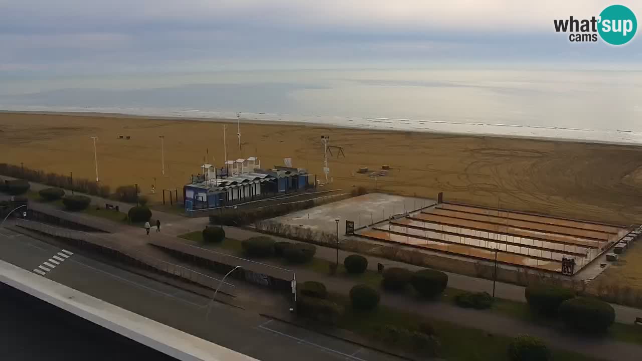 The beach of Bibione webcam – Italy