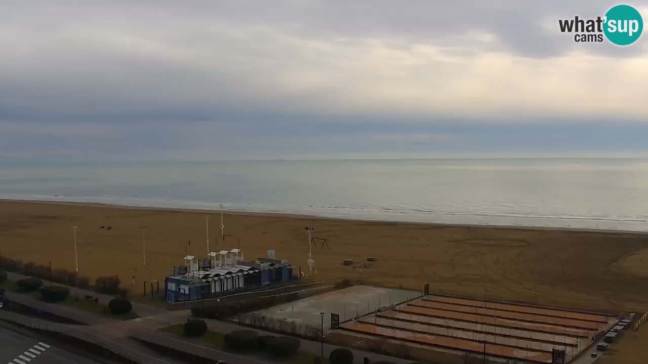 La spiaggia di Bibione webcam live e piazzale Zenit