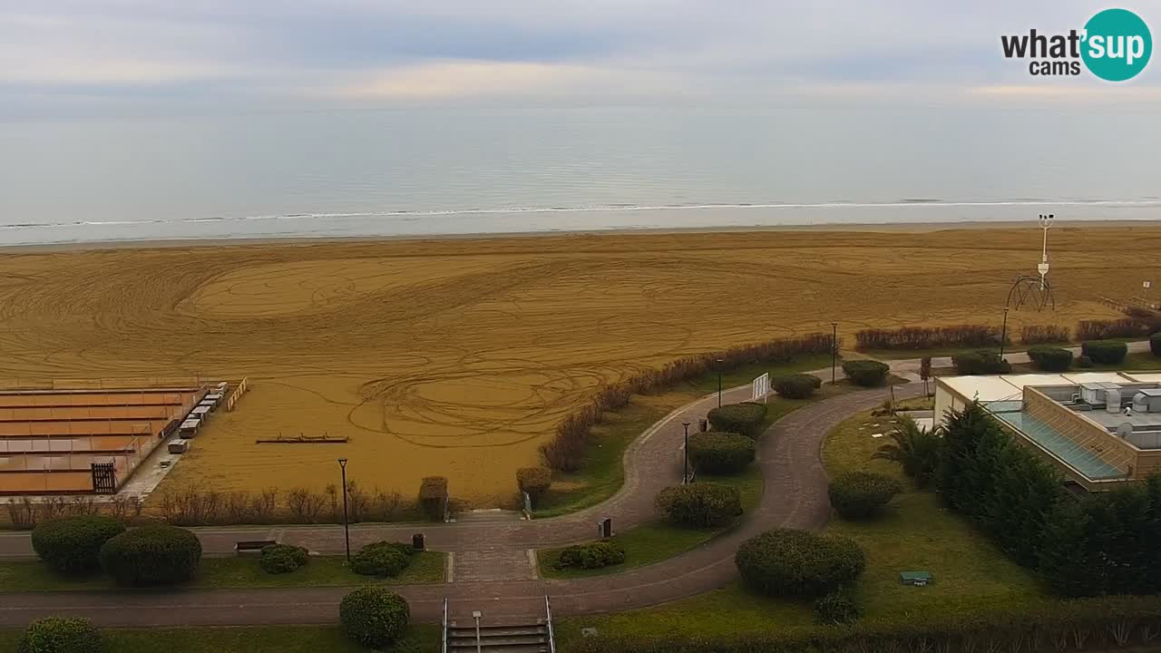 The beach of Bibione webcam – Italy