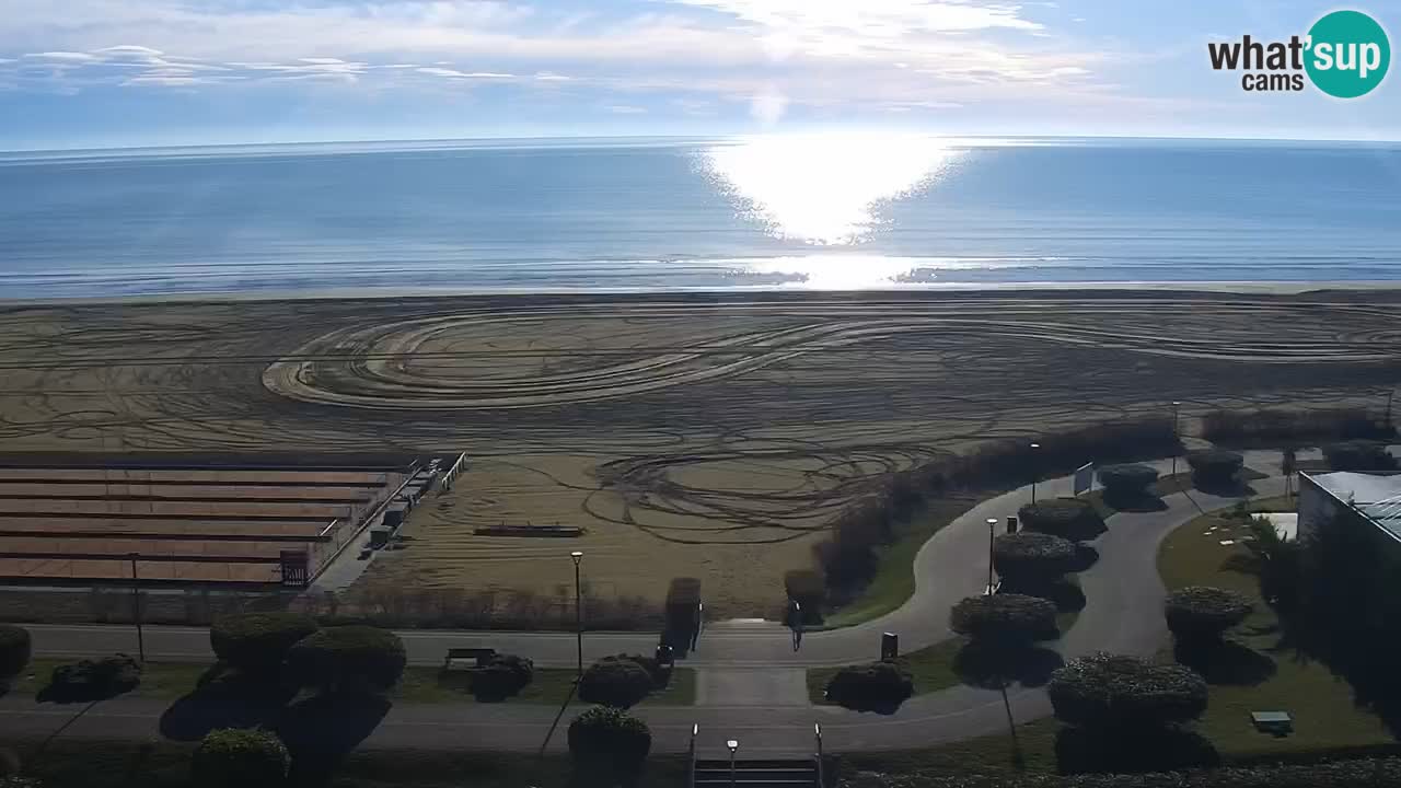 The beach of Bibione webcam – Italy