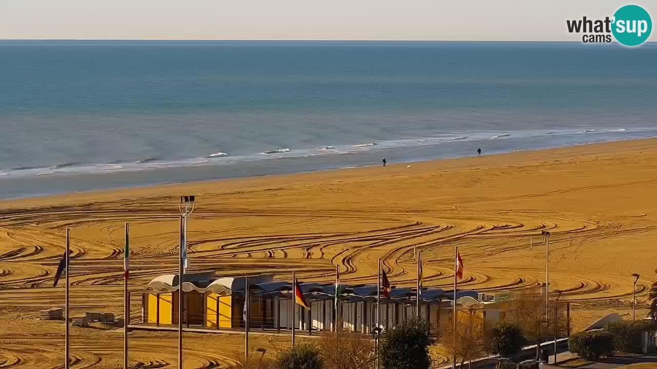 La spiaggia di Bibione webcam live e piazzale Zenit