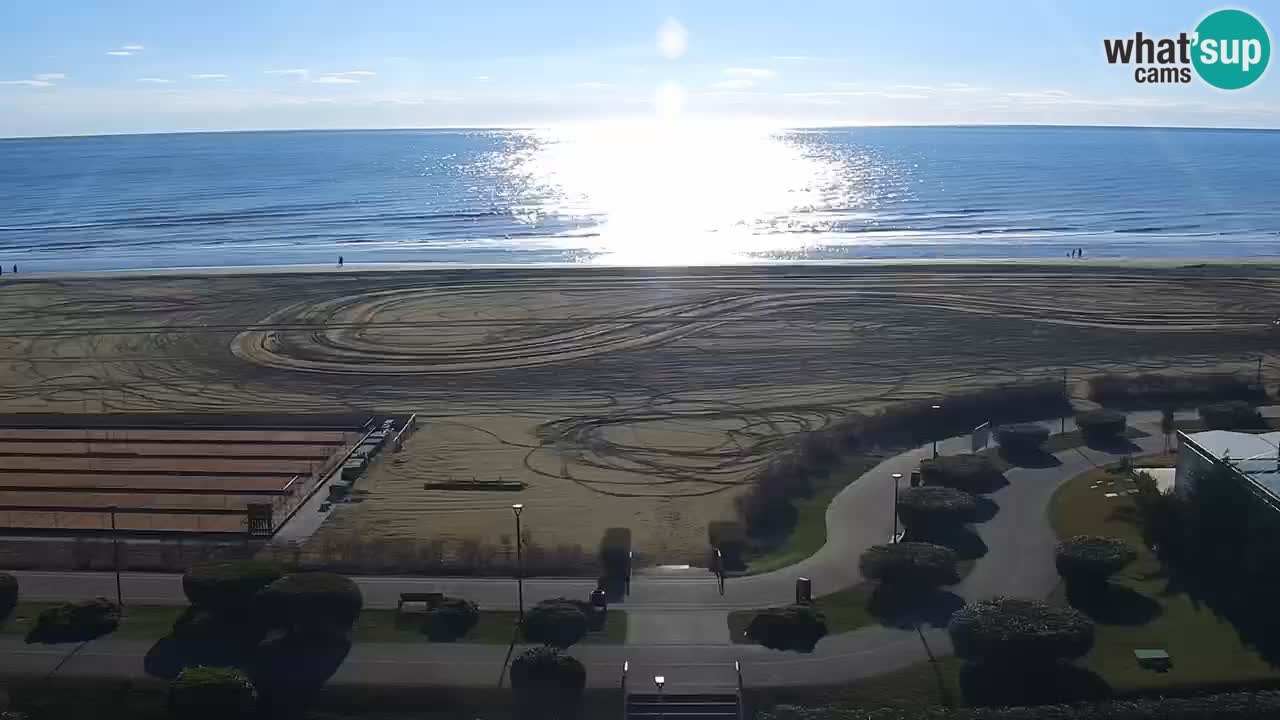 The beach of Bibione webcam – Italy