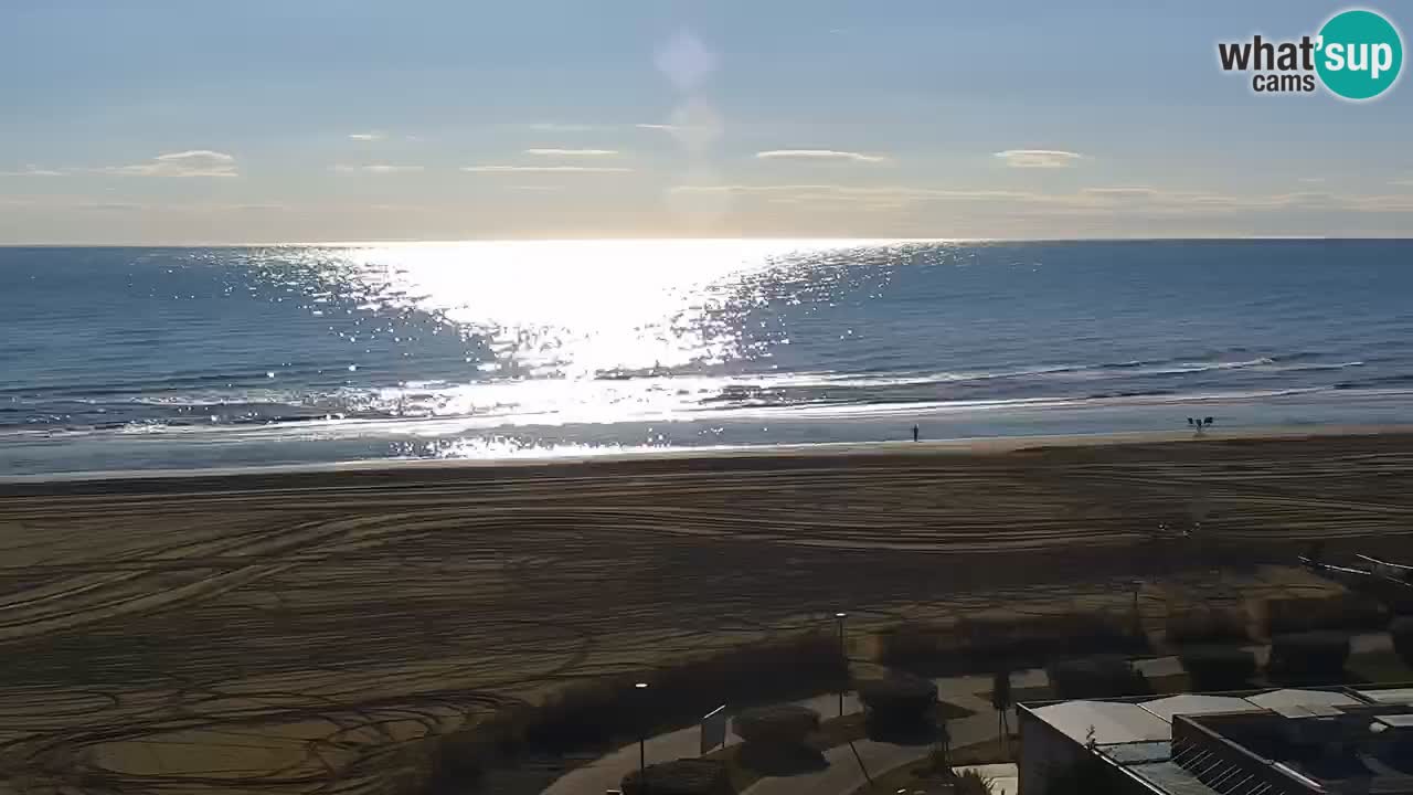 La spiaggia di Bibione webcam live e piazzale Zenit