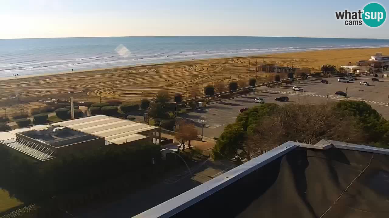 La spiaggia di Bibione webcam live e piazzale Zenit