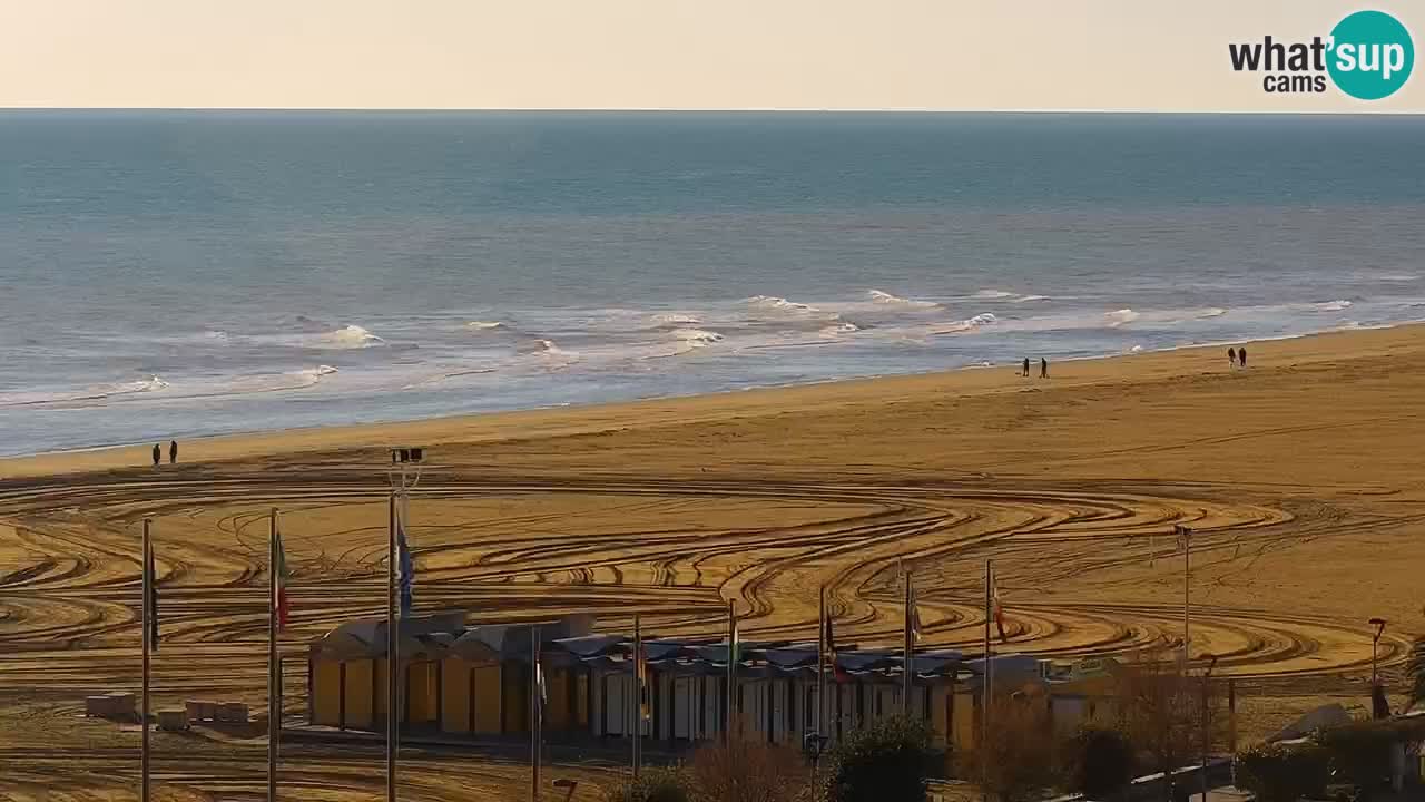 The beach of Bibione webcam – Italy