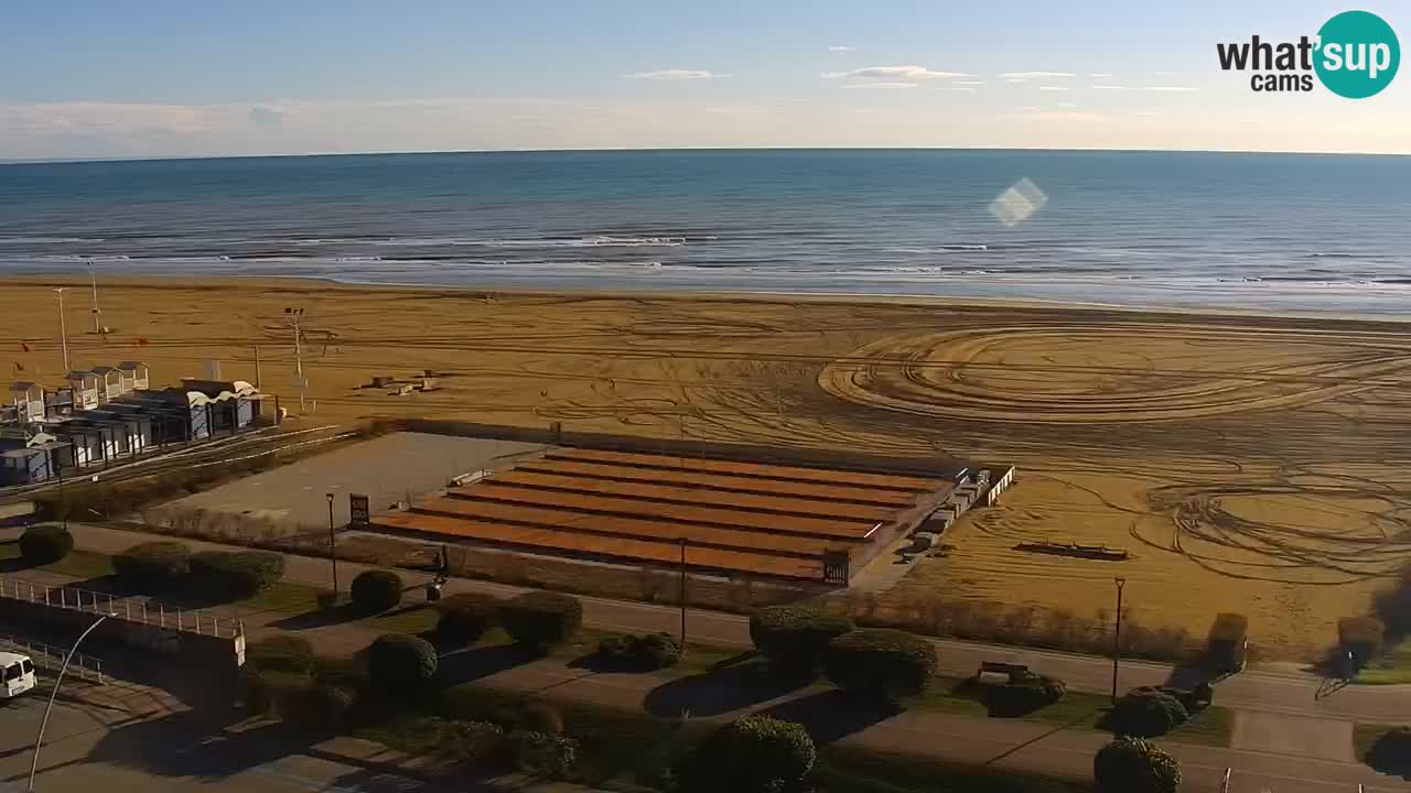 The beach of Bibione webcam – Italy