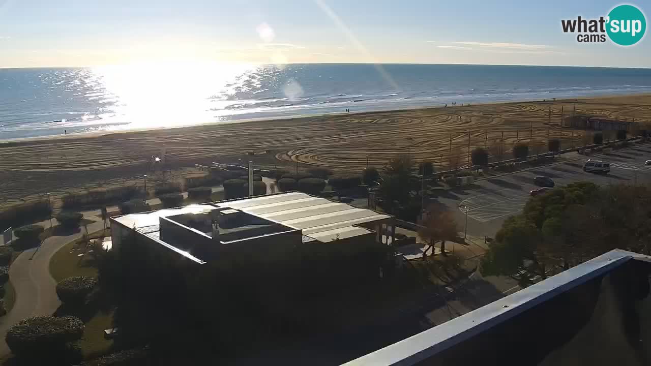 The beach of Bibione webcam – Italy