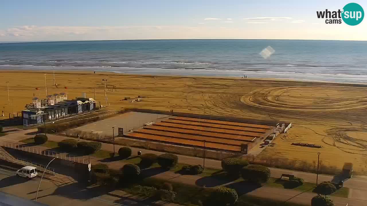 The beach of Bibione webcam – Italy