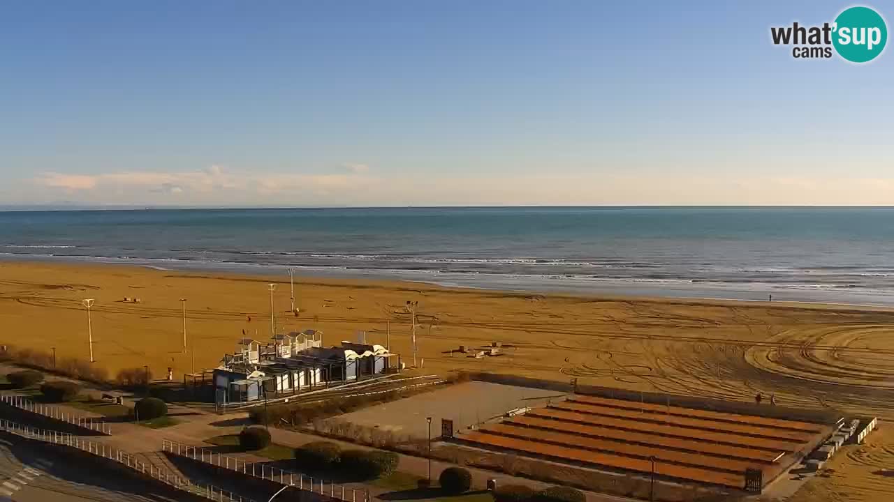 The beach of Bibione webcam – Italy