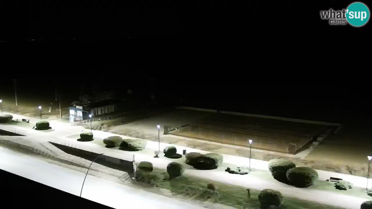 La spiaggia di Bibione webcam live e piazzale Zenit