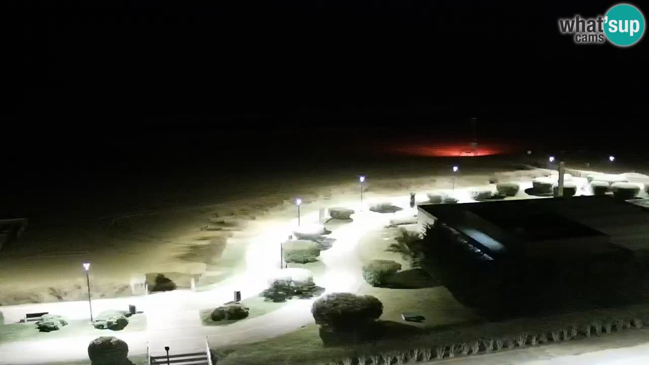 La spiaggia di Bibione webcam live e piazzale Zenit