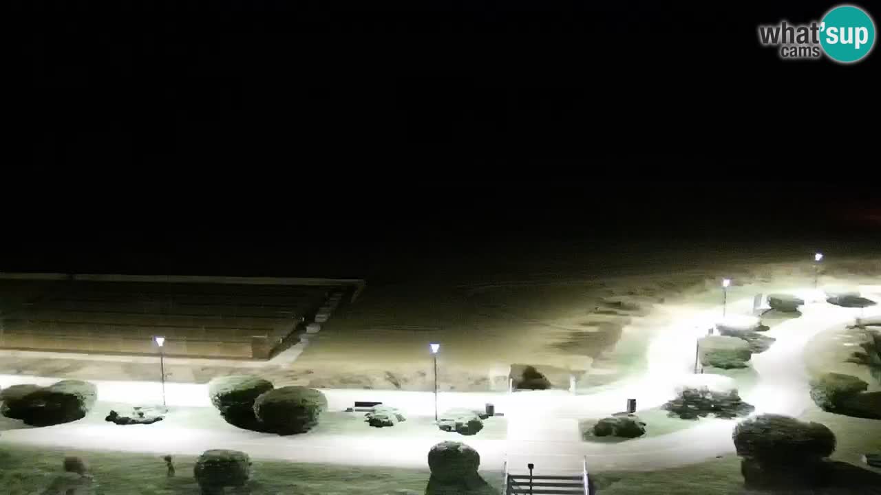 La spiaggia di Bibione webcam live e piazzale Zenit