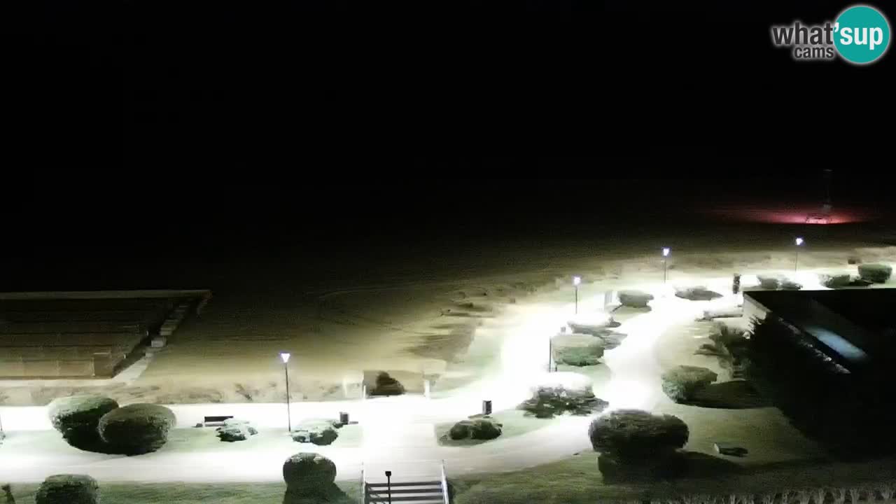 The beach of Bibione webcam – Italy