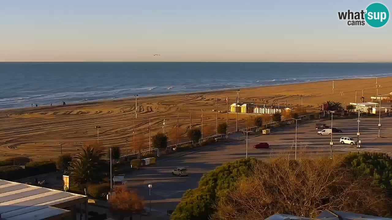 The beach of Bibione webcam – Italy