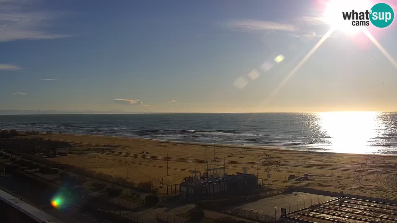 The beach of Bibione webcam – Italy