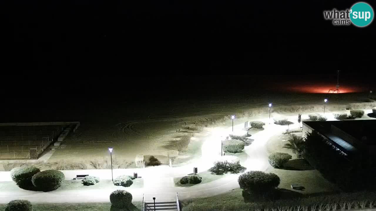 La spiaggia di Bibione webcam live e piazzale Zenit