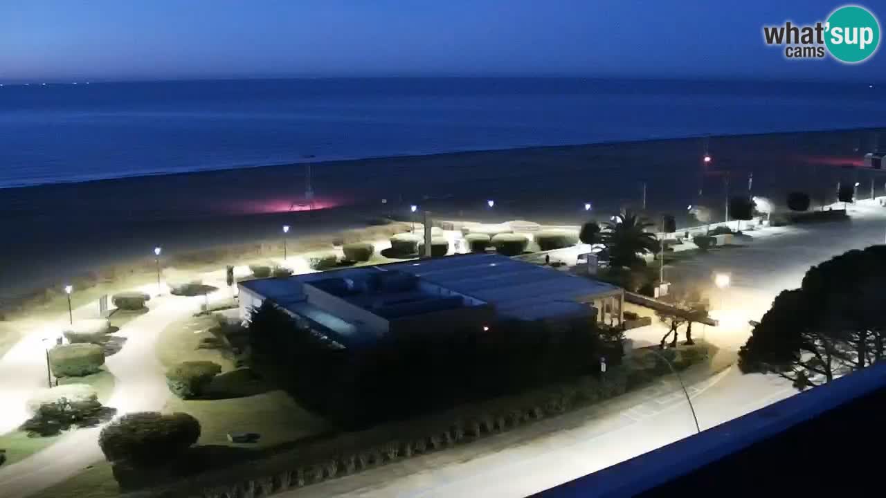 The beach of Bibione webcam – Italy