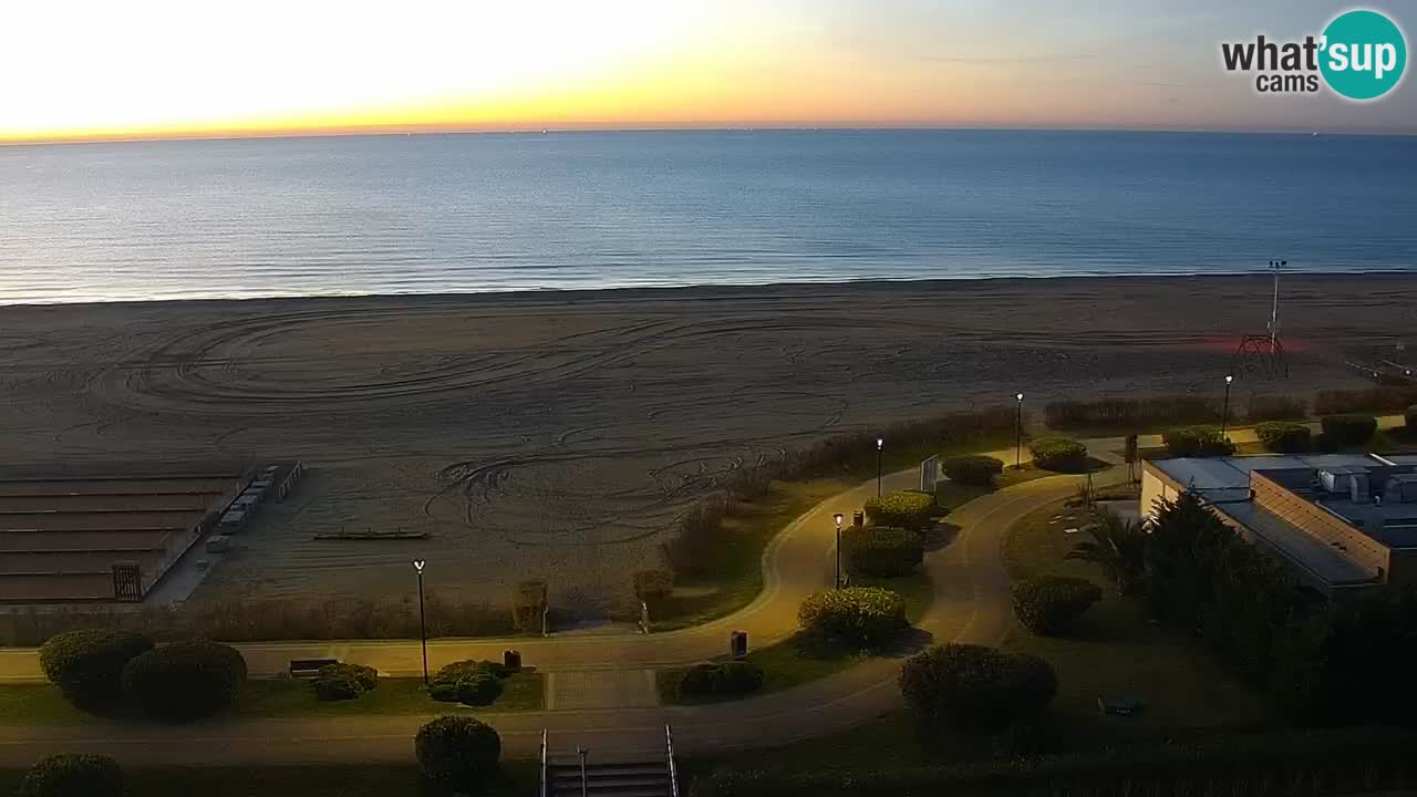 The beach of Bibione webcam – Italy