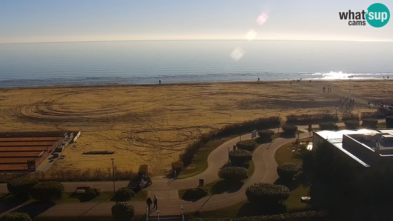 La spiaggia di Bibione webcam live e piazzale Zenit