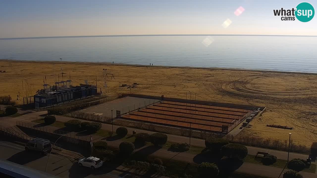 The beach of Bibione webcam – Italy