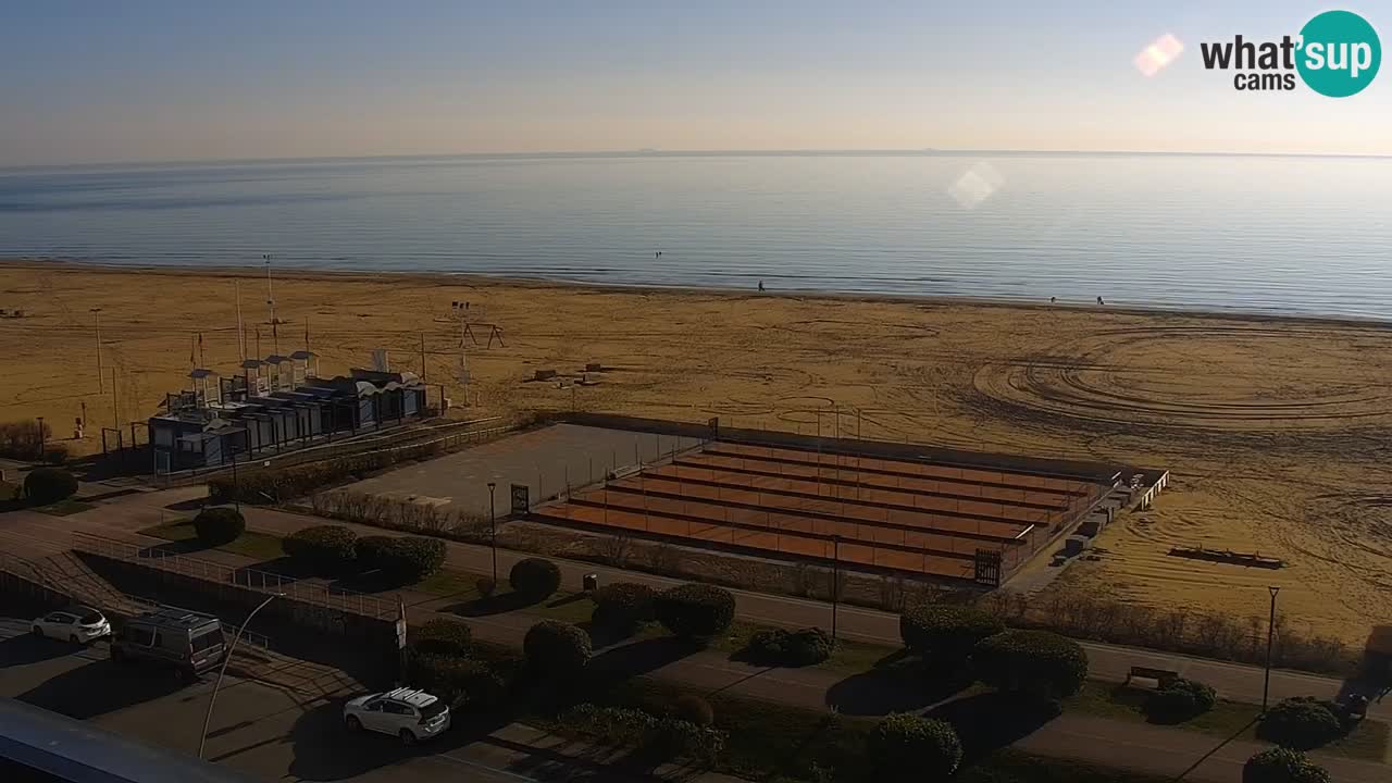 The beach of Bibione webcam – Italy