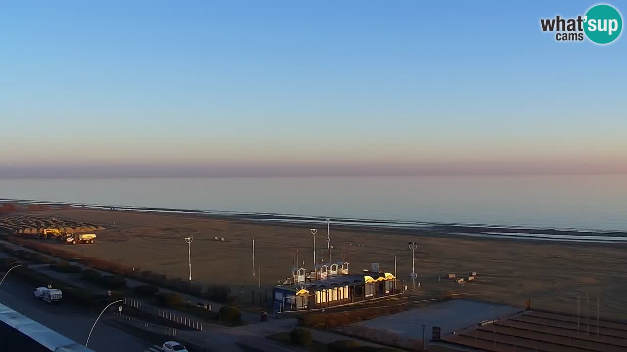 The beach of Bibione webcam – Italy