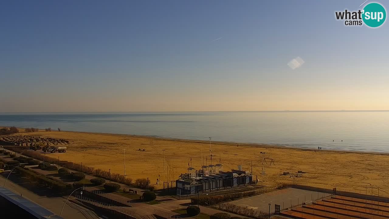 The beach of Bibione webcam – Italy