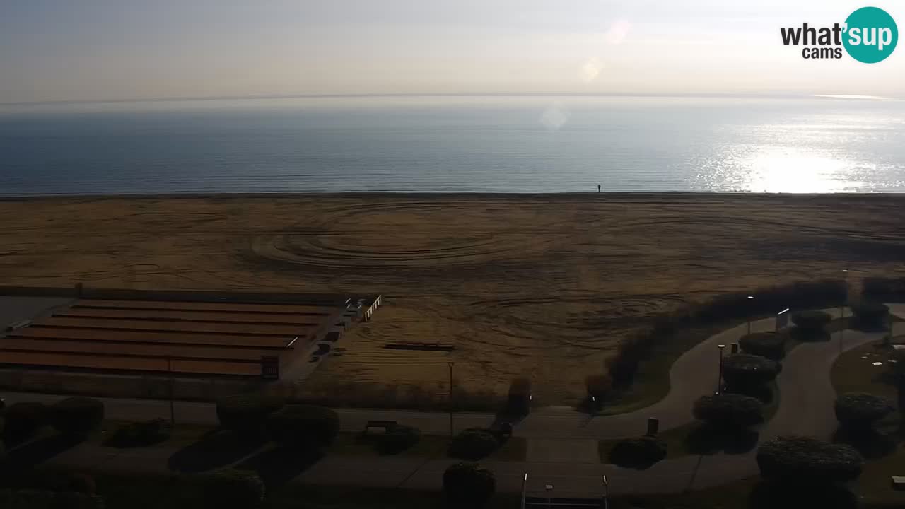 The beach of Bibione webcam – Italy