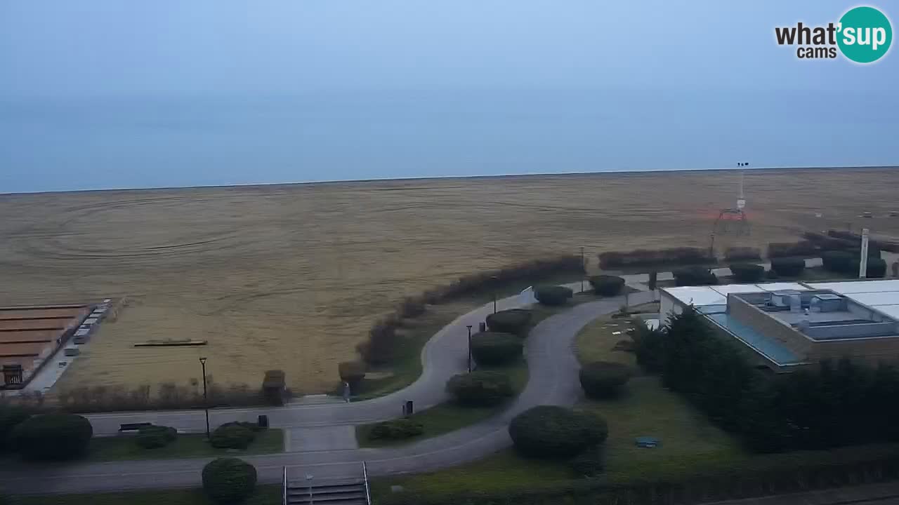 La spiaggia di Bibione webcam live e piazzale Zenit