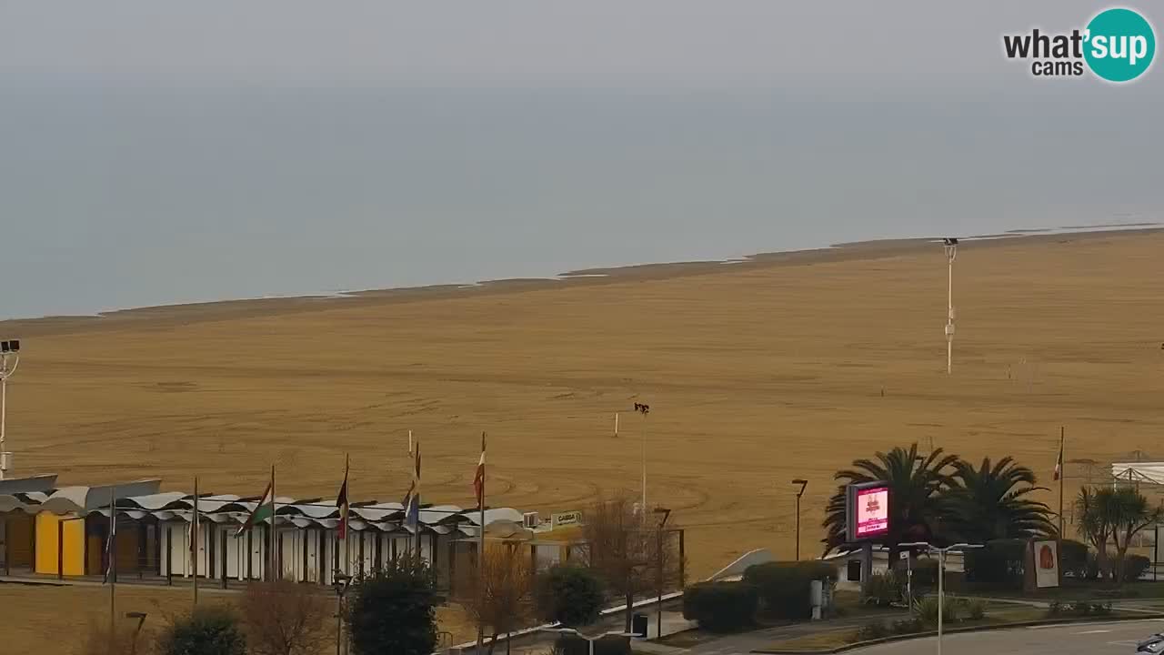 The beach of Bibione webcam – Italy