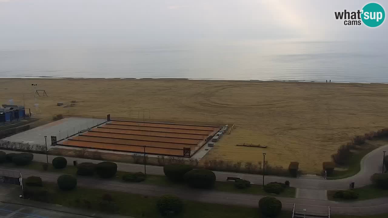 The beach of Bibione webcam – Italy