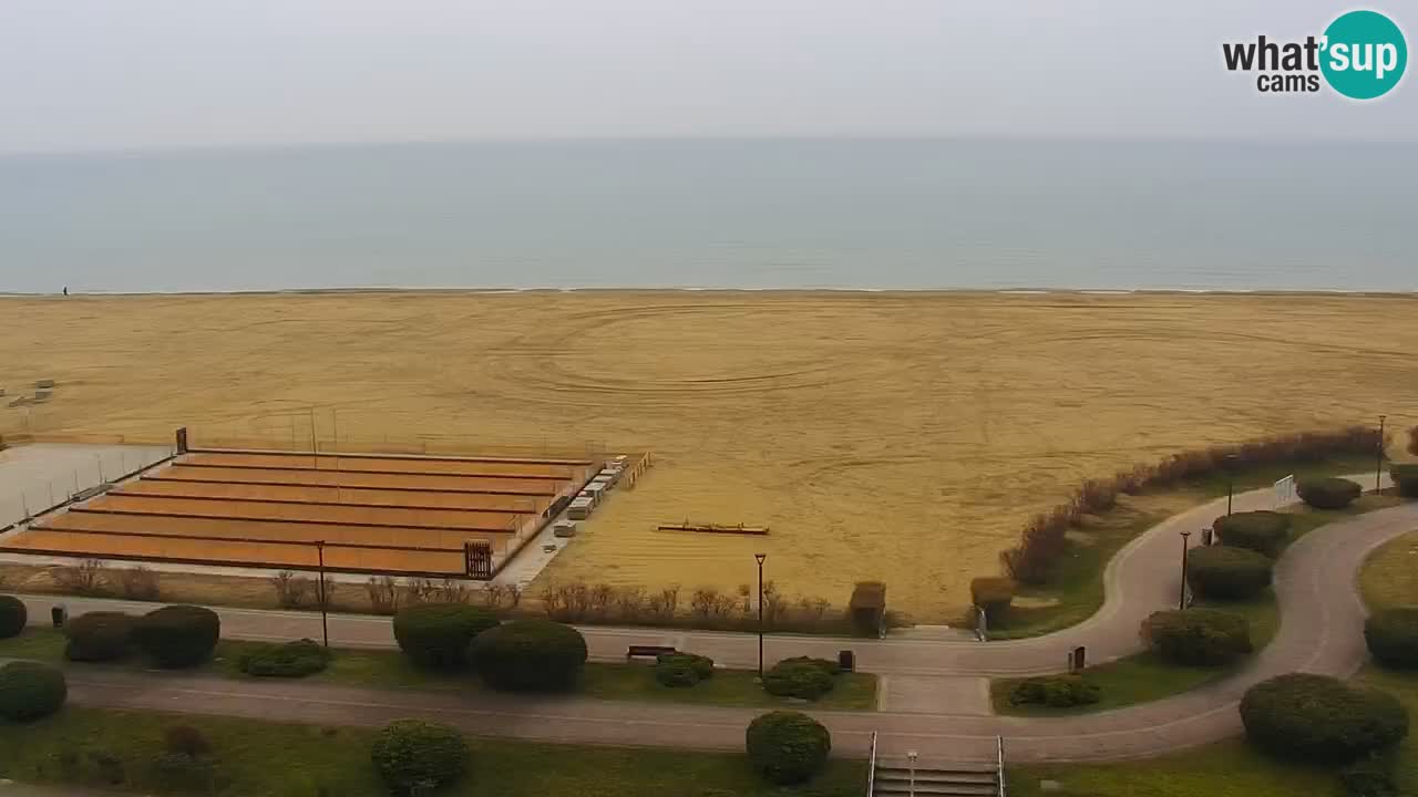 La spiaggia di Bibione webcam live e piazzale Zenit