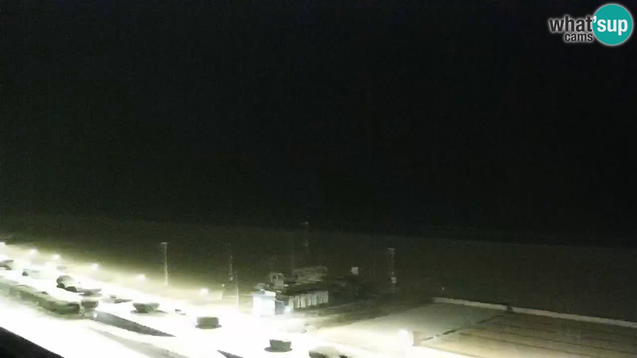 La spiaggia di Bibione webcam live e piazzale Zenit