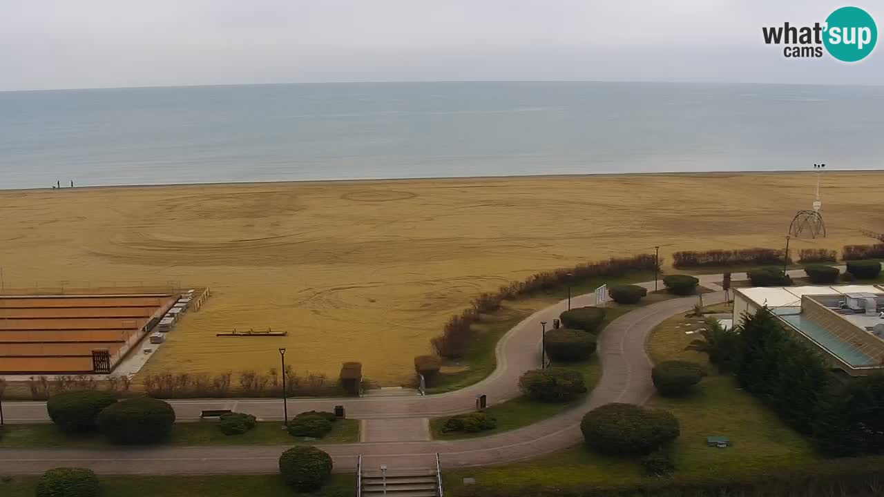 La spiaggia di Bibione webcam live e piazzale Zenit