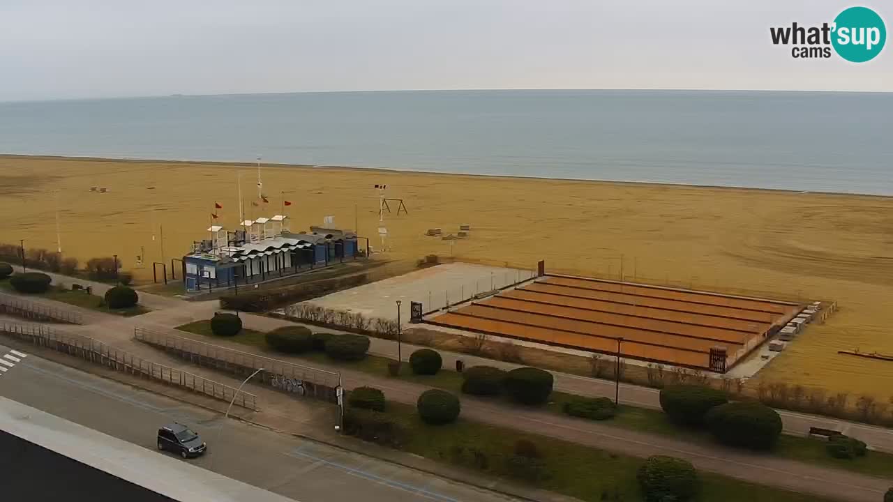 The beach of Bibione webcam – Italy