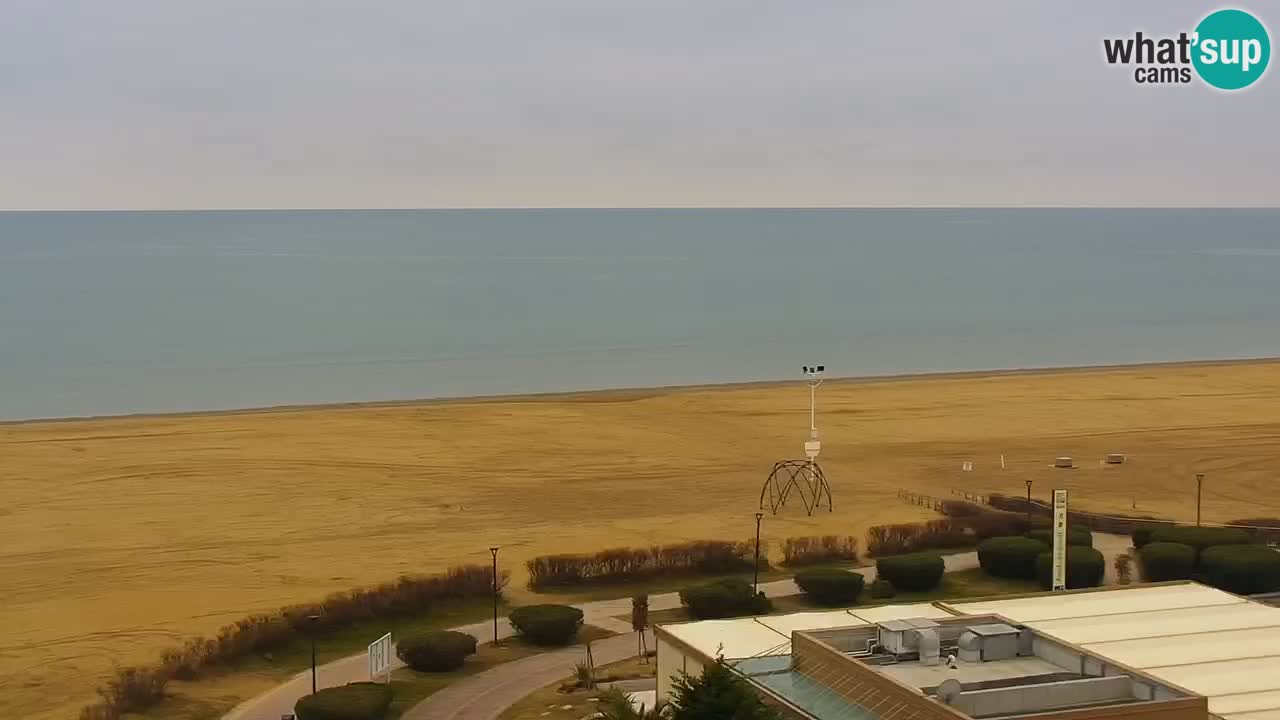 The beach of Bibione webcam – Italy