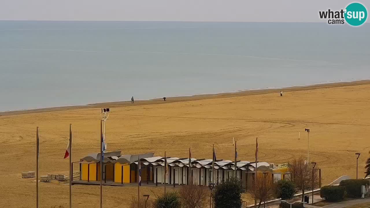 The beach of Bibione webcam – Italy