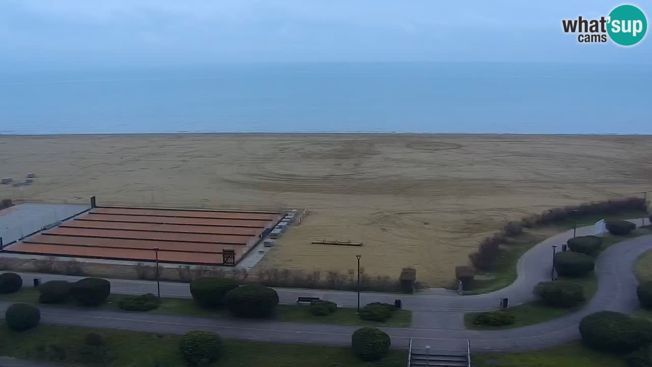 La spiaggia di Bibione webcam live e piazzale Zenit