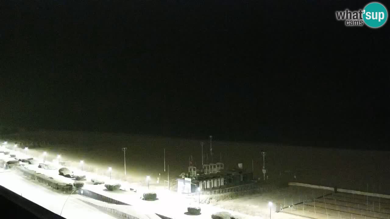 La spiaggia di Bibione webcam live e piazzale Zenit