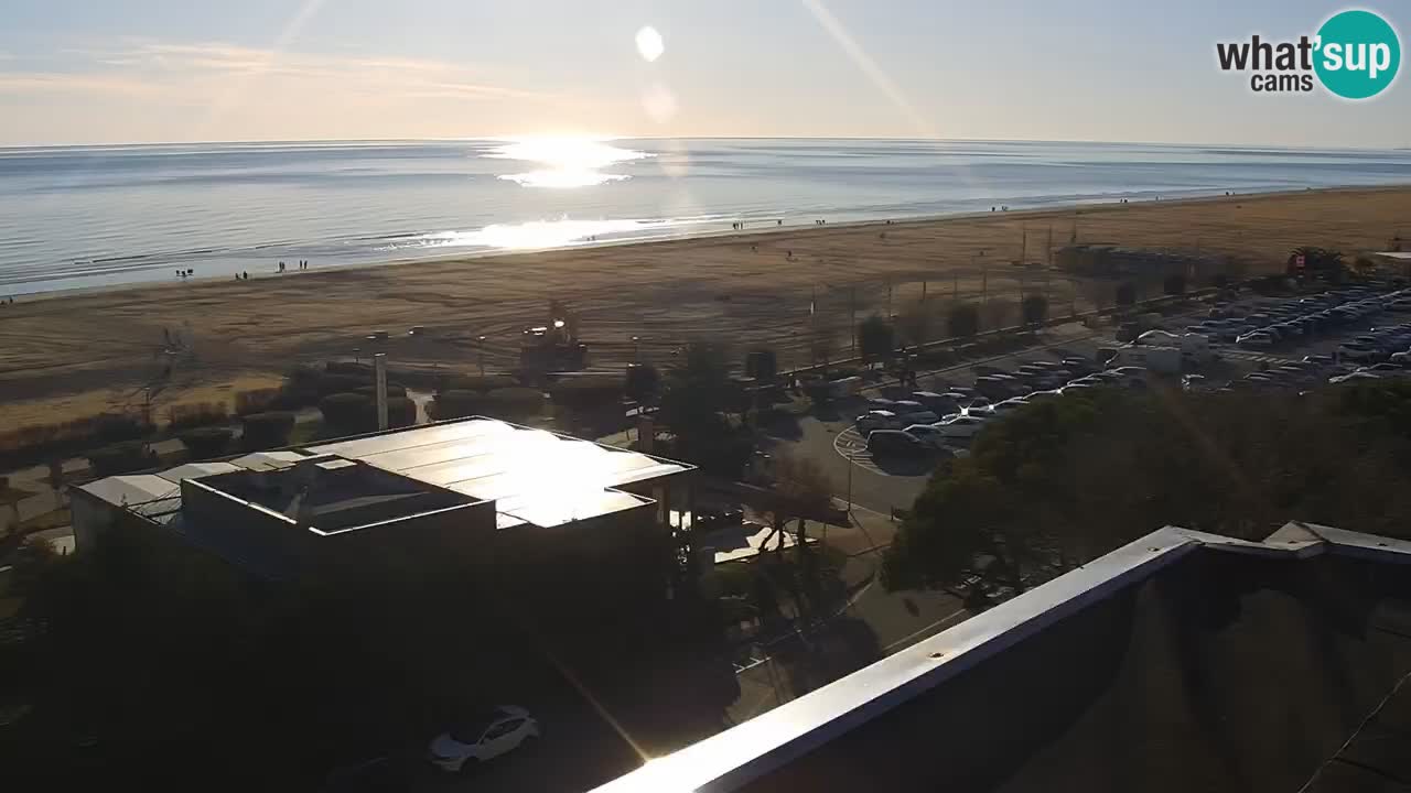 The beach of Bibione webcam – Italy