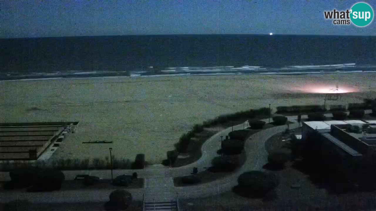 The beach of Bibione webcam – Italy