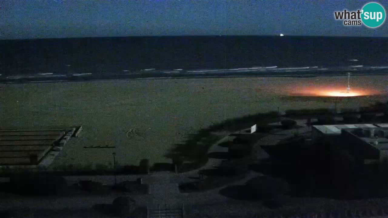 The beach of Bibione webcam – Italy