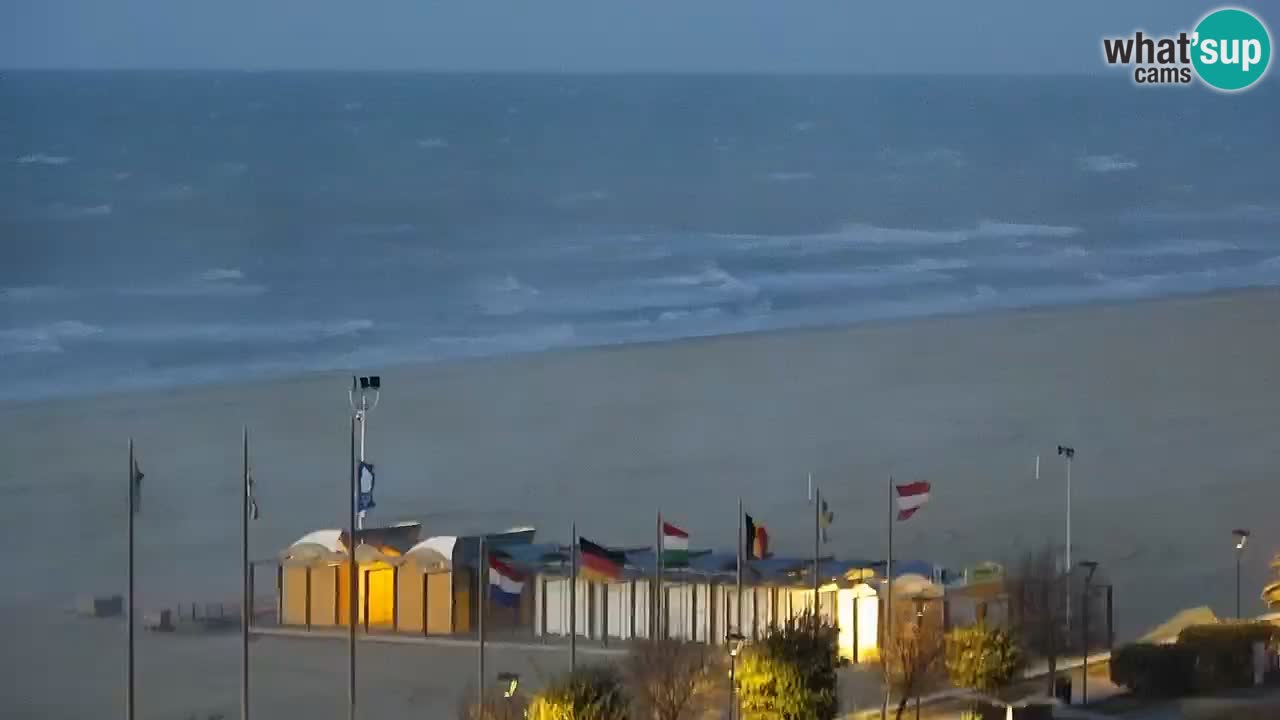 La camera en vivo de la playa de Bibione – Italia