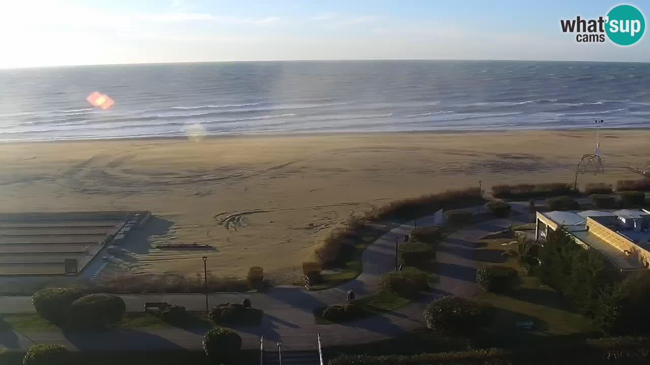 The beach of Bibione webcam – Italy